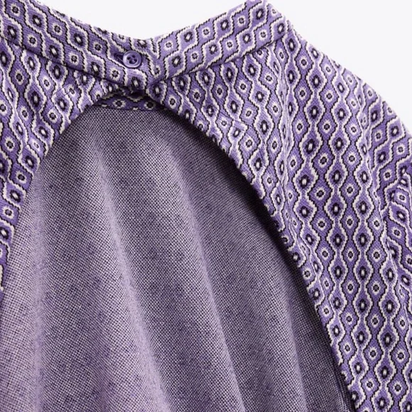 NWT Zara Sexy backless Purple Dress Size Medium M Large L Small S - Picture 9 of 10